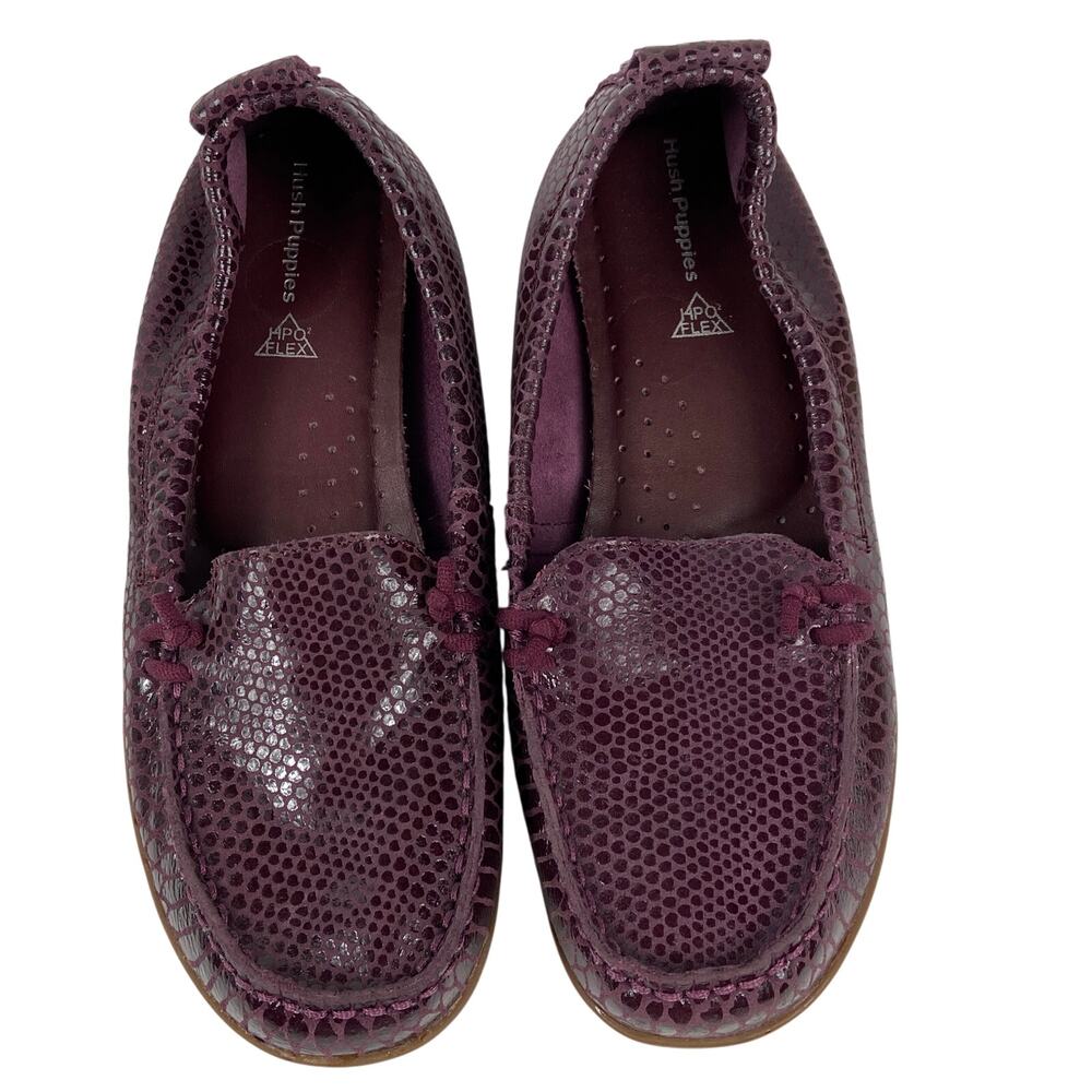 Hush Puppies Women's Casual Slip On Ballet Flat Purple Plum Size 8.5 - Picture 3 of 9
